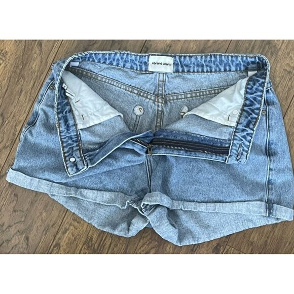 Abrand A High Relaxed Short Blue Denim Size 30 - Picture 8 of 9